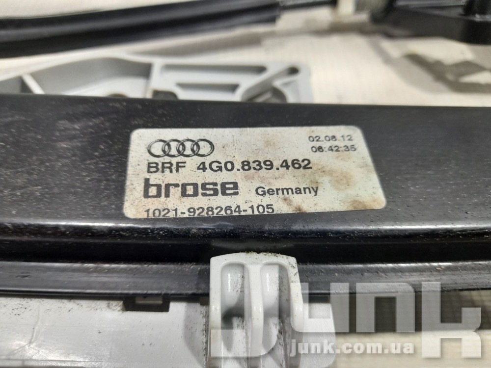 Механизм стеклоподъёмника задней правой двери (без мотора) для Audi A6 C7 oe 4G0839462 разборка бу