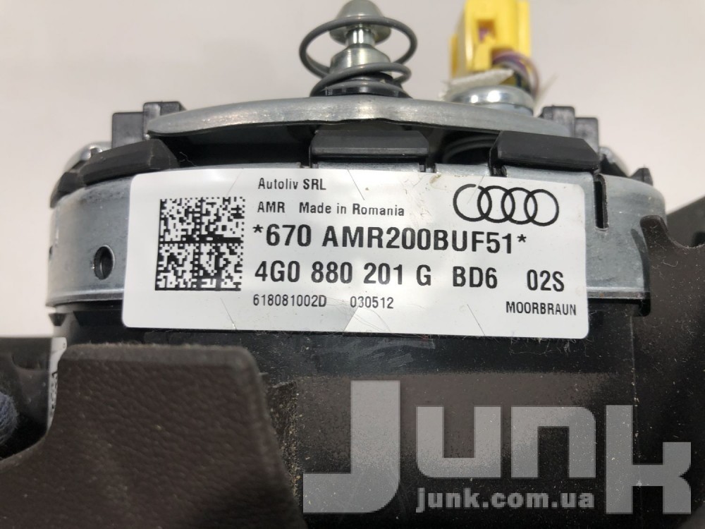 Подушка безопасности в руль для A6 C7 Б/У oe 4G0880201G разборка бу
