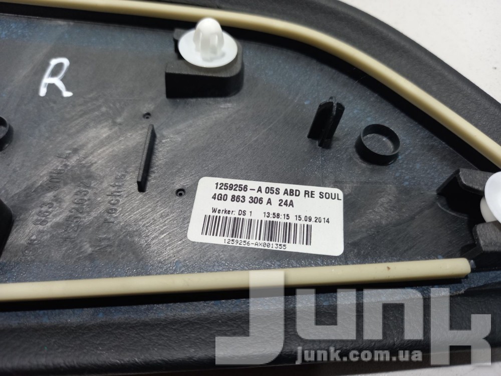 Накладка центральной консоли правая для Audi A6 C7 oe 4G0863306A разборка бу