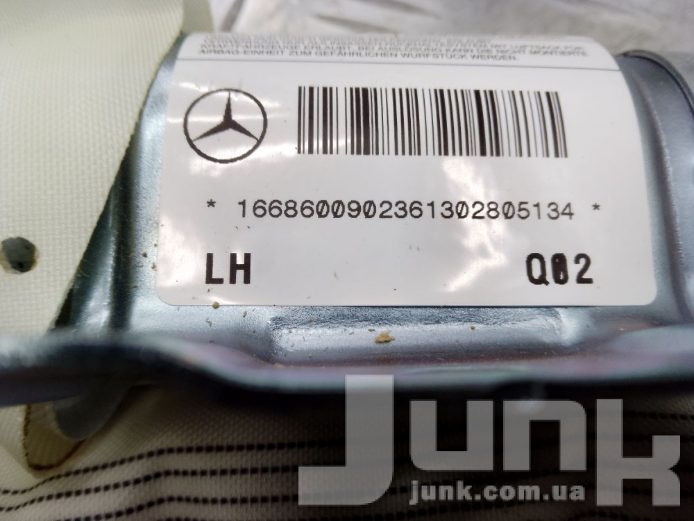 Подушка безопасности боковая левая (штора) для Mercedes oe A1668600902 разборка бу