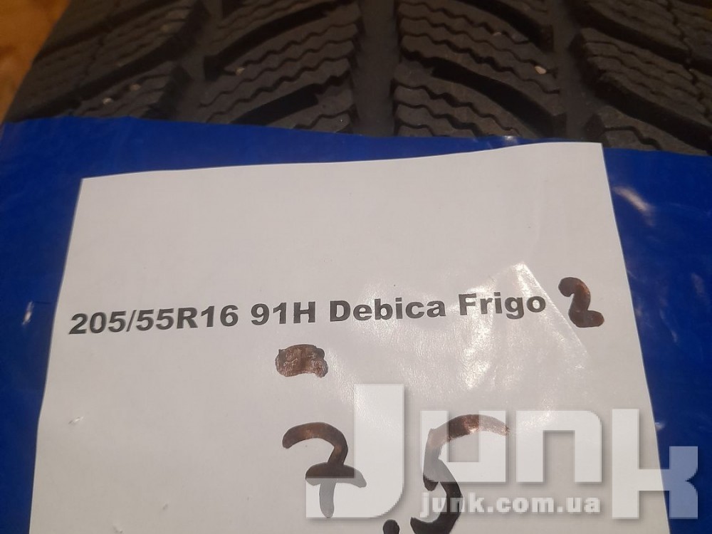 Шины Debica Frigo 2 205/55 R16 91T Б/У 7,5 мм oe  разборка бу