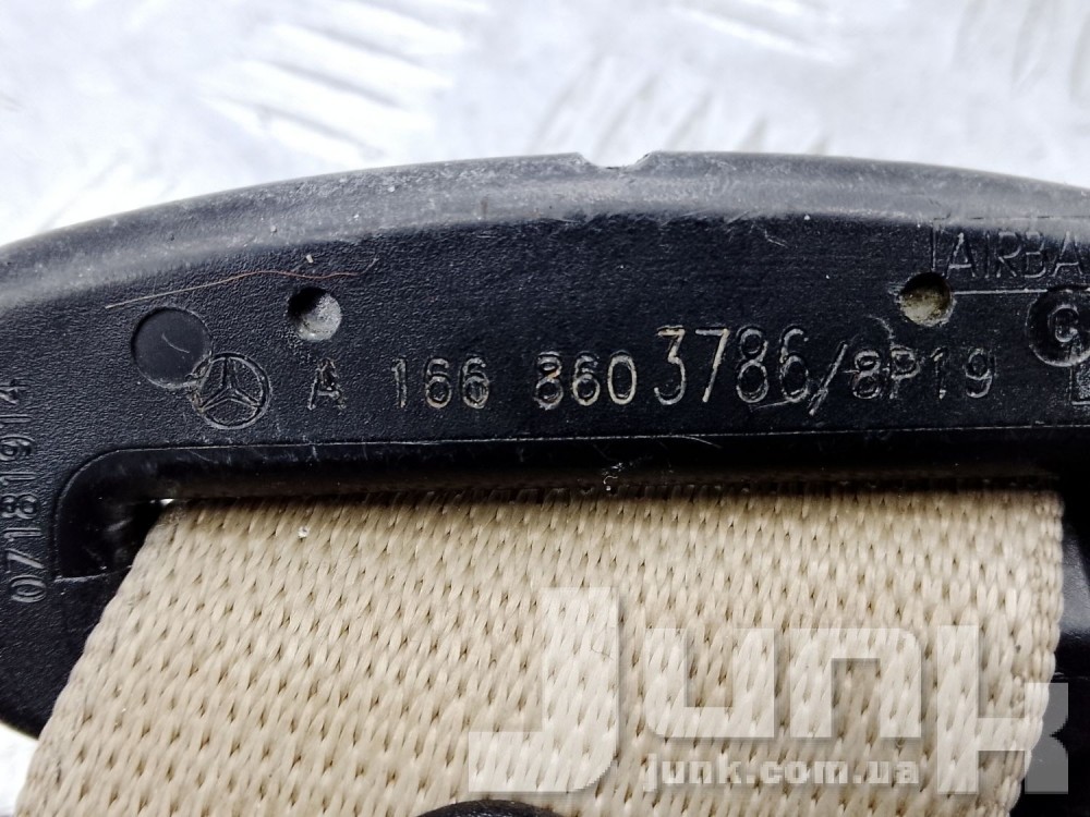 Ремень безопасности передний левый для X166 GL-Klasse Б/У oe A16686037867F03 разборка бу