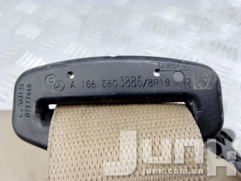 Ремень безопасности передний правый для Mercedes X166 GL-Klasse oe A16686038867F03 разборка бу