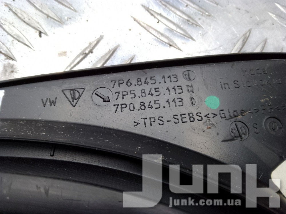 Стекло переднее левое глухое для Вольксваген Touareg 2 oe 7P0845113D разборка бу