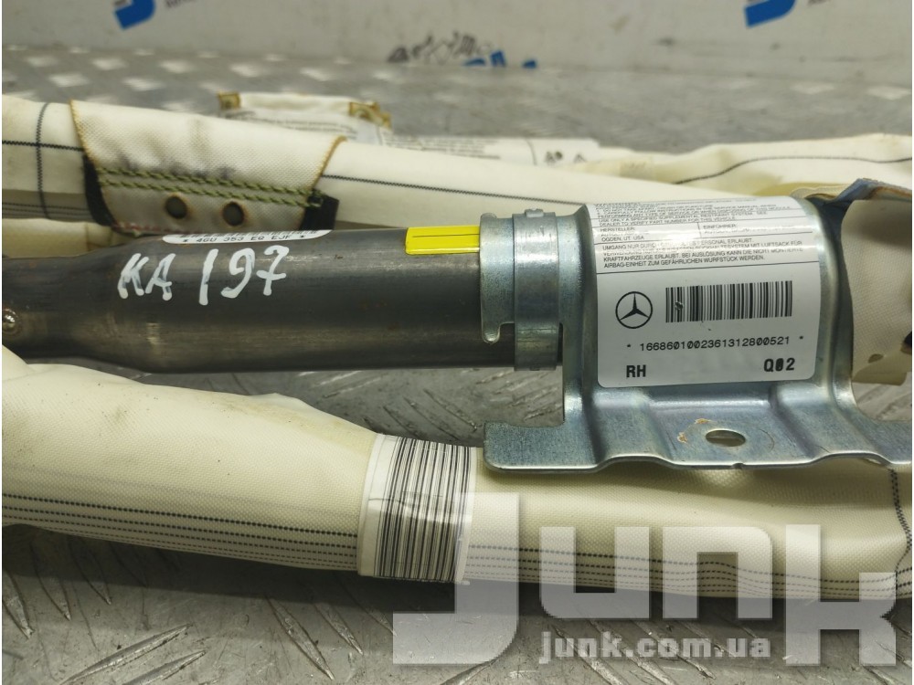 Подушка безопасности боковая правая (штора) для Mercedes oe A1668601002 разборка бу