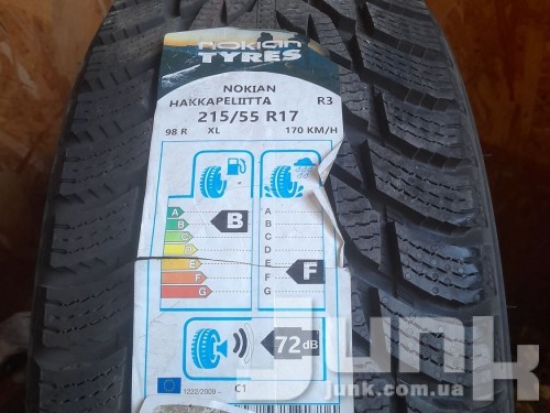 Nokian Hakkapeliitta R3 215/55 R17 98R XL