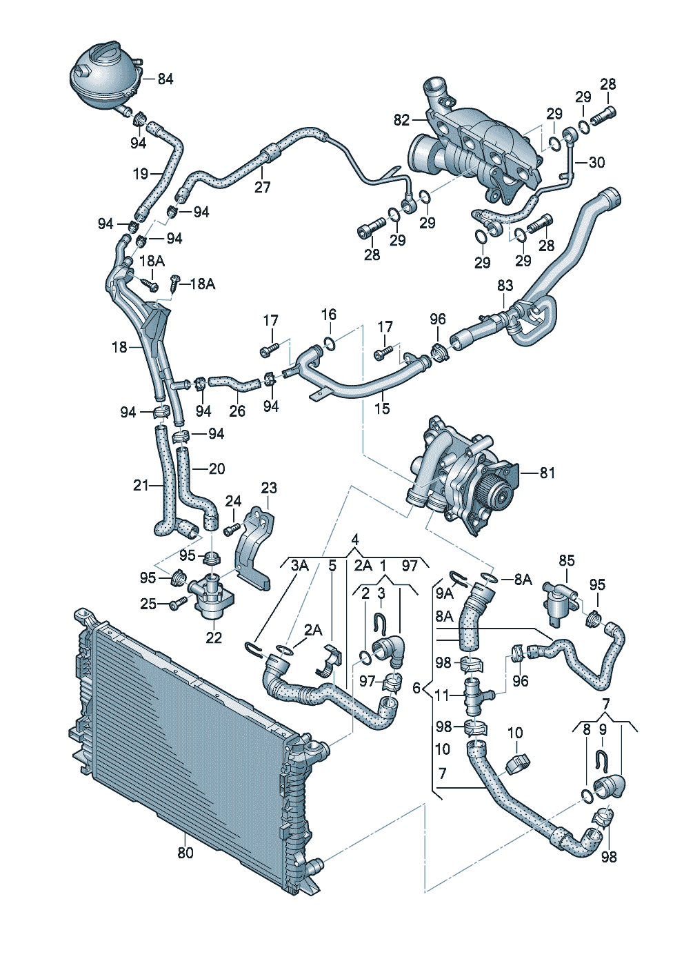 <b>Название согласно каталогу:</b> Шланг ОЖ с быстроразъёмной  муфтой