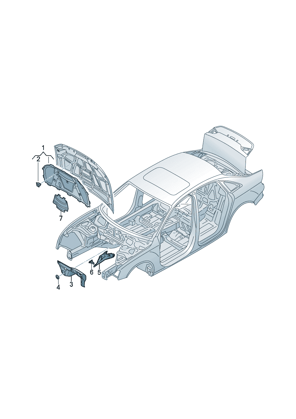 <b>Название согласно каталогу:</b> Шумоизоляция капота