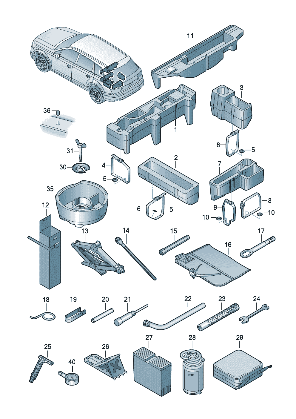 <b>Название согласно каталогу:</b> Вещевое отделение