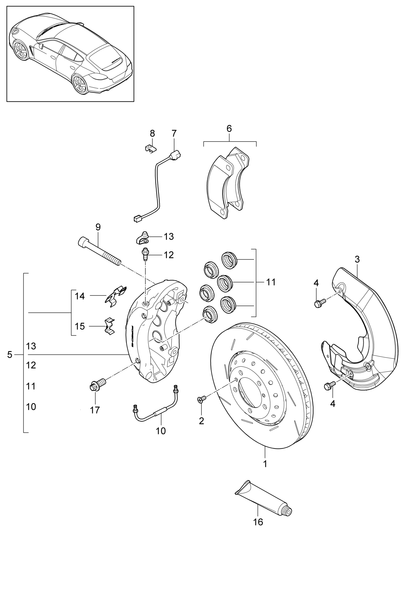 <b>Название согласно каталогу:</b> Неподв. суппорт без тор. кол.