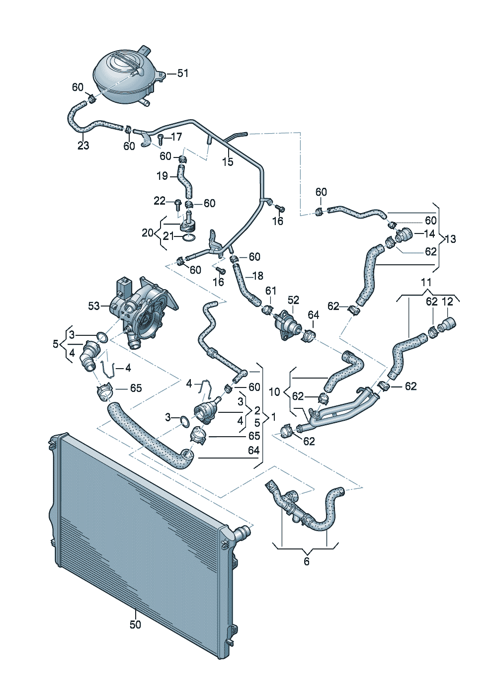 <b>Название согласно каталогу:</b> Трубопровод системы охлаждения