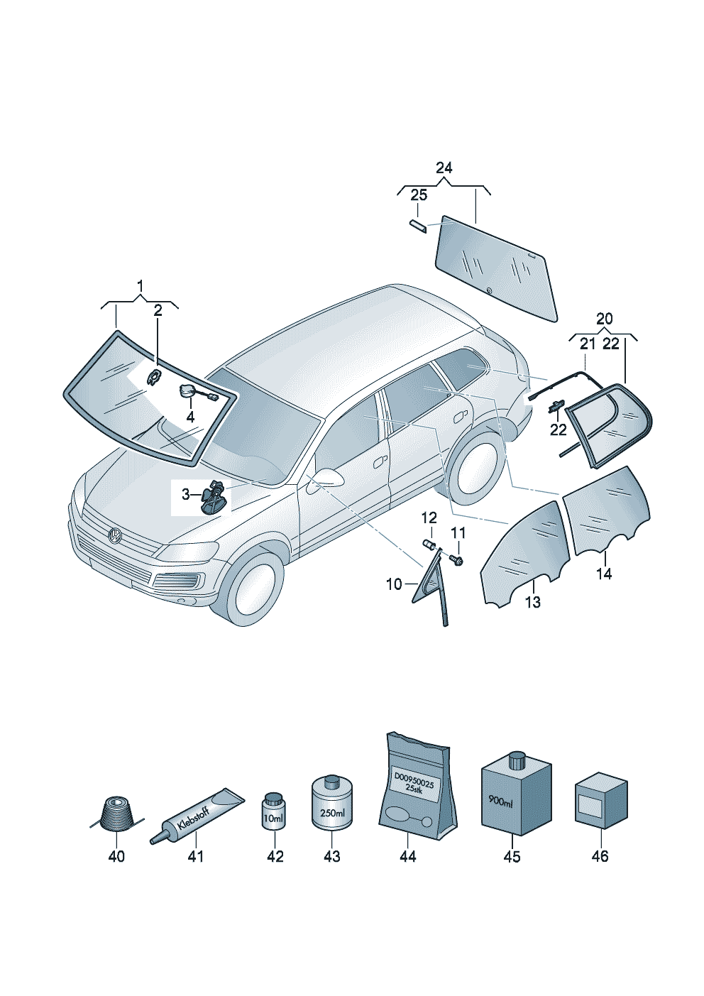 <b>Название согласно каталогу:</b> Неподвижное стекло двери с  уплотнителем и направляющей